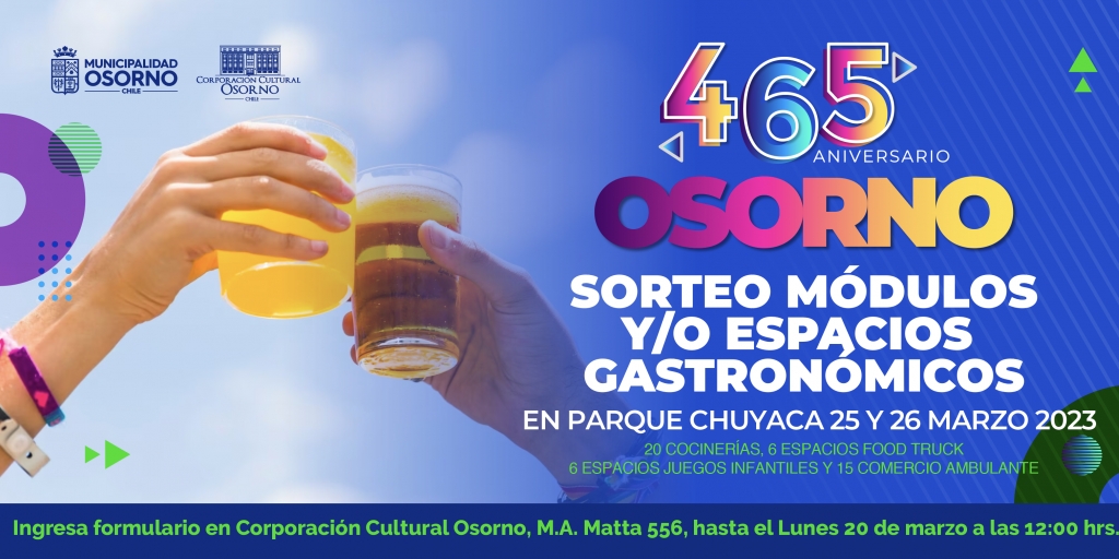  Sorteo módulos yo espacios gastronómicos - Parque Chuyaca