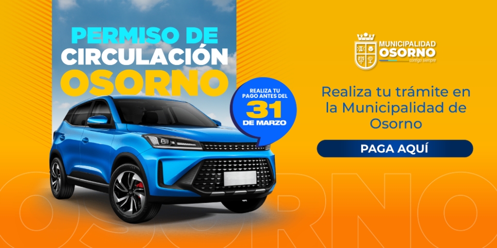  Permiso de Circulación Osorno - Paga Aquí