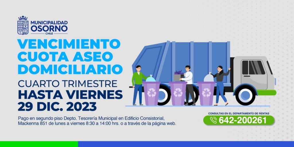  Vencimiento Cuota Aseo Domiciliario