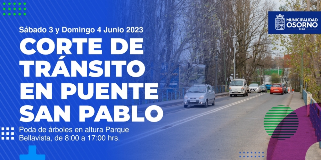  Corte de Transito en Puente San Pablo - Poda de Arboles